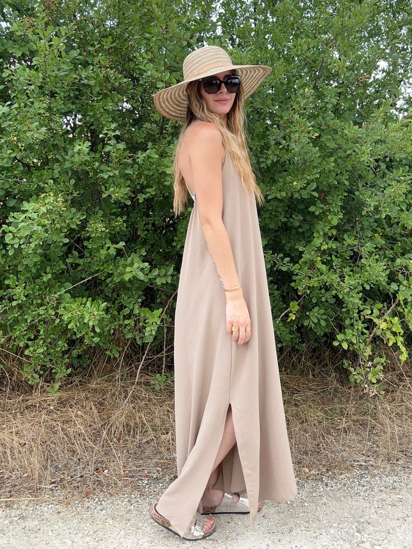 ROBE LEYA TAUPE