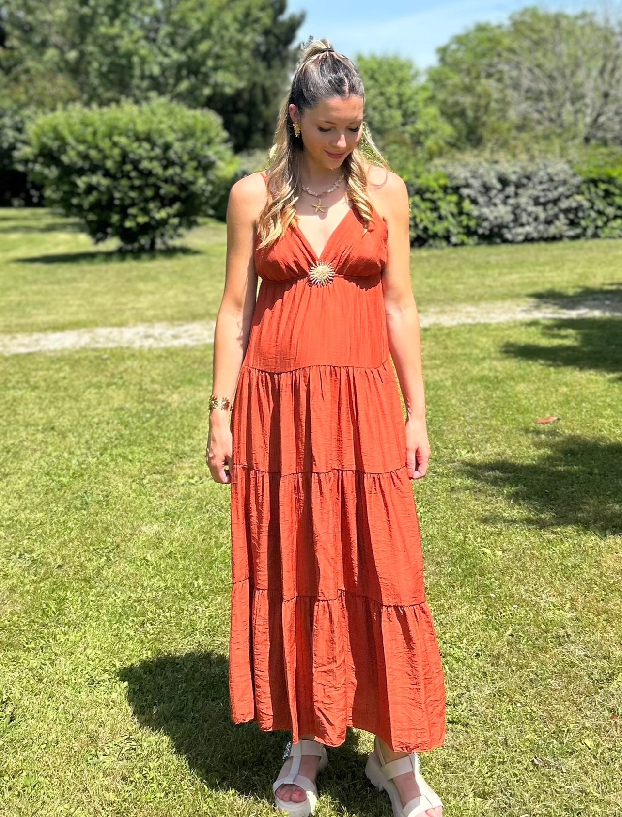 ROBE JENNA TERRACOTTA