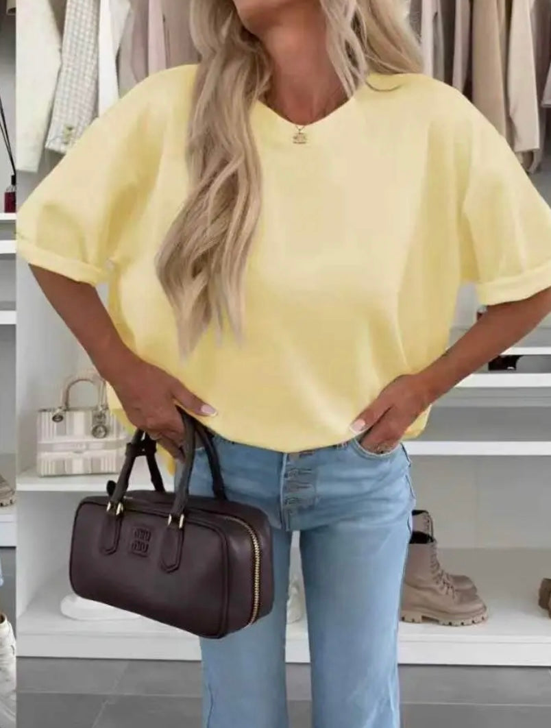 TOP SARAH JAUNE