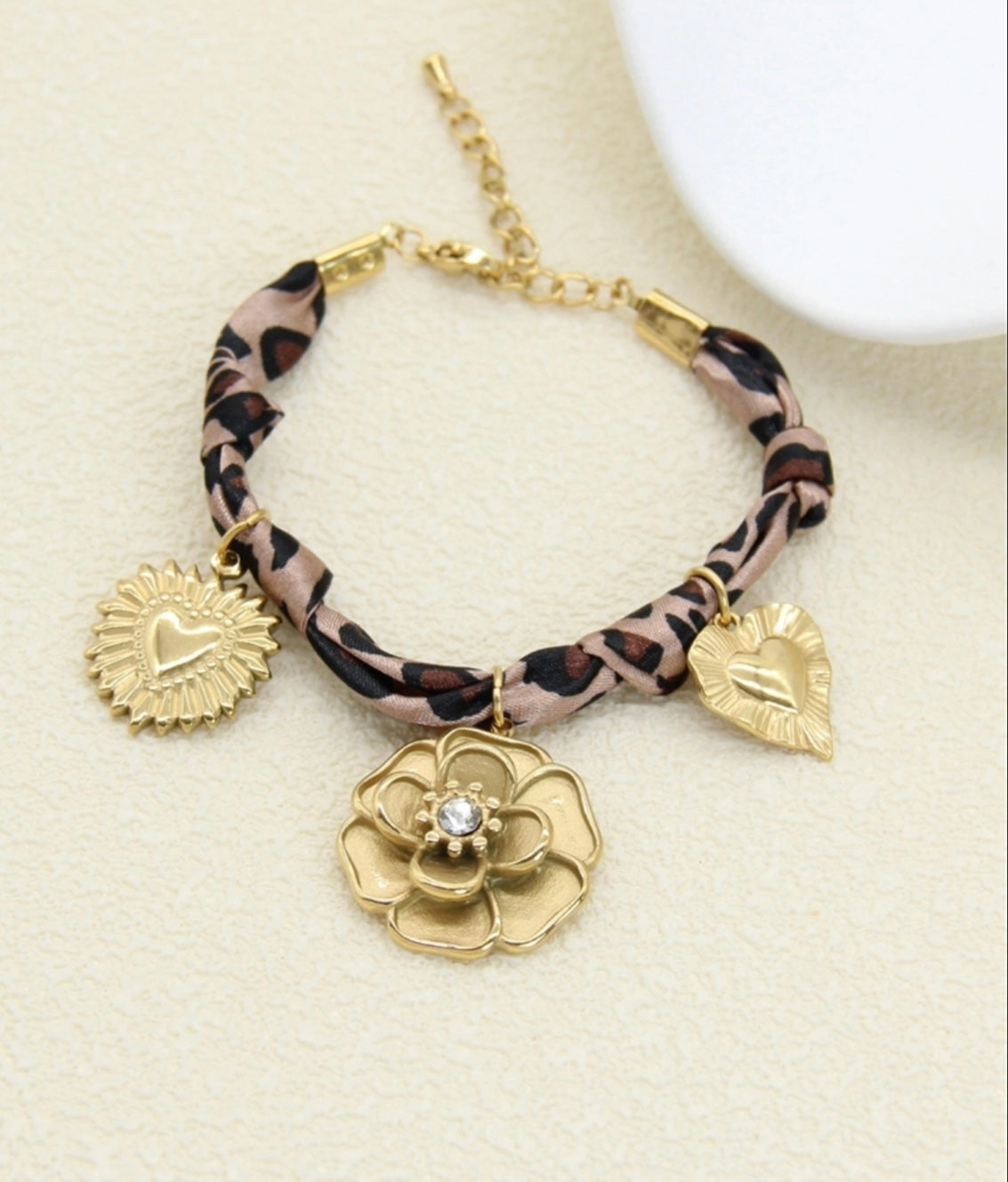 🐆 Bracelet Foulard Léopard
