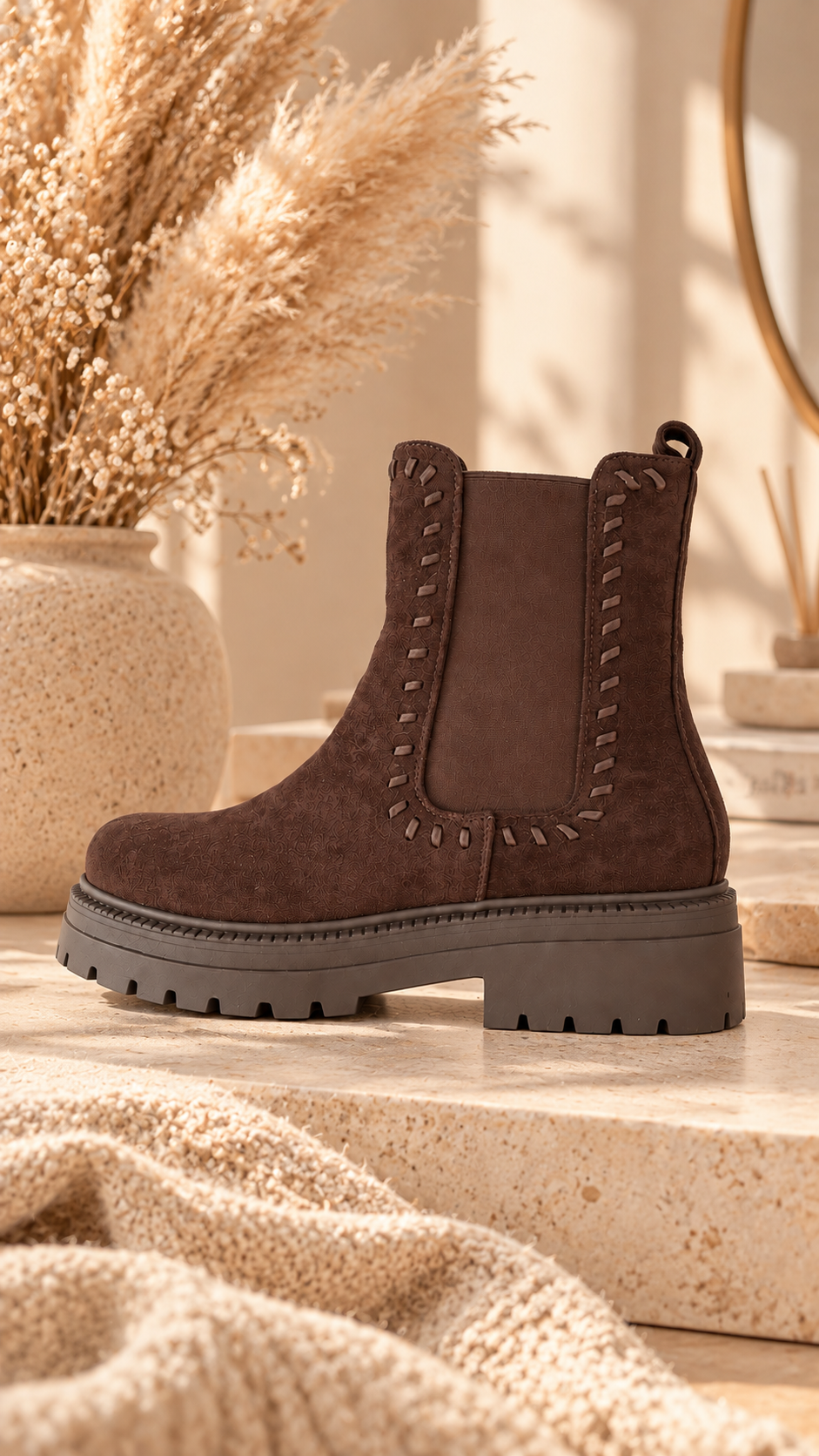 🤎 Bottines ALBA - Chocolat