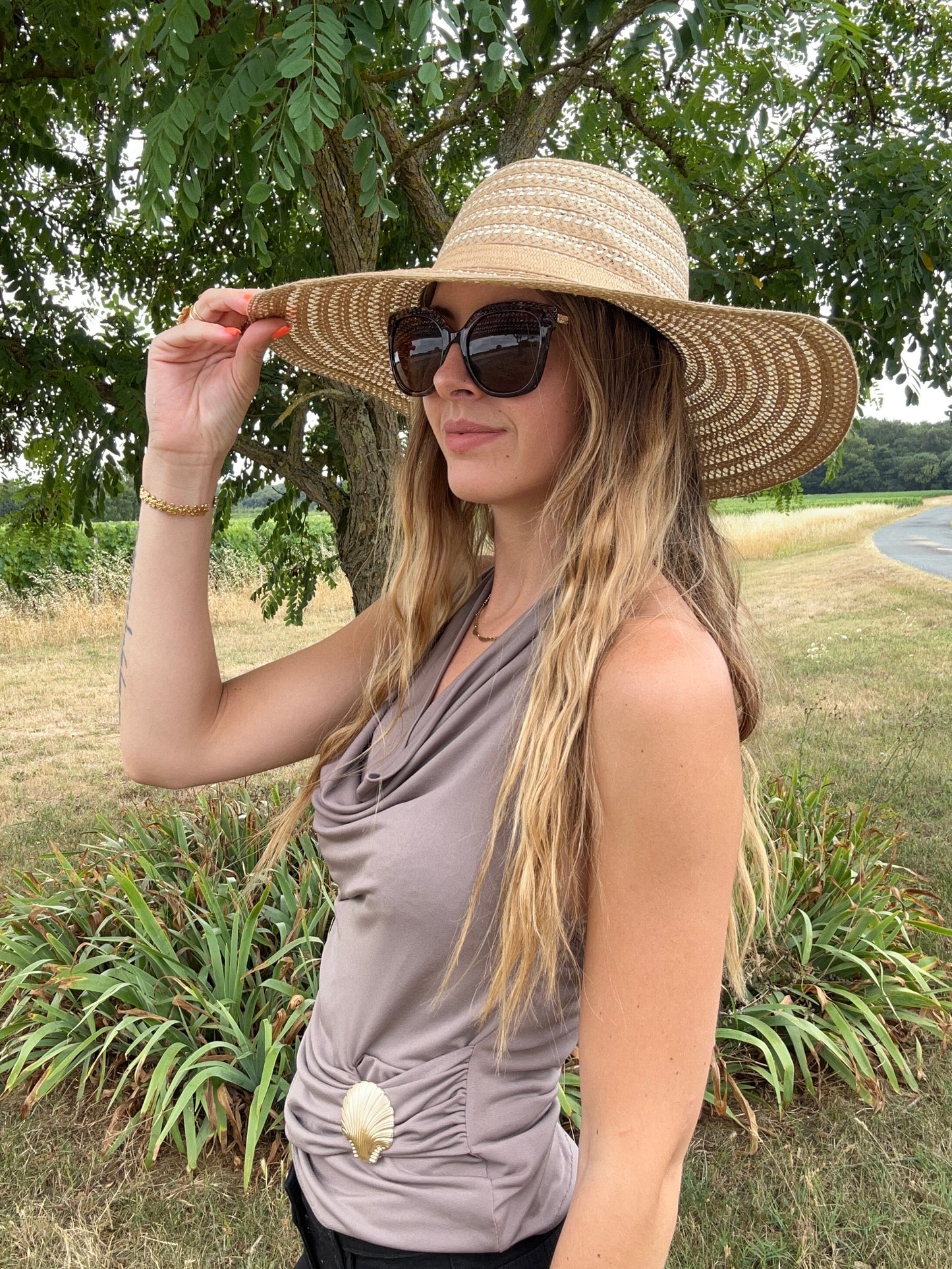 HAUT ROXANNA TAUPE