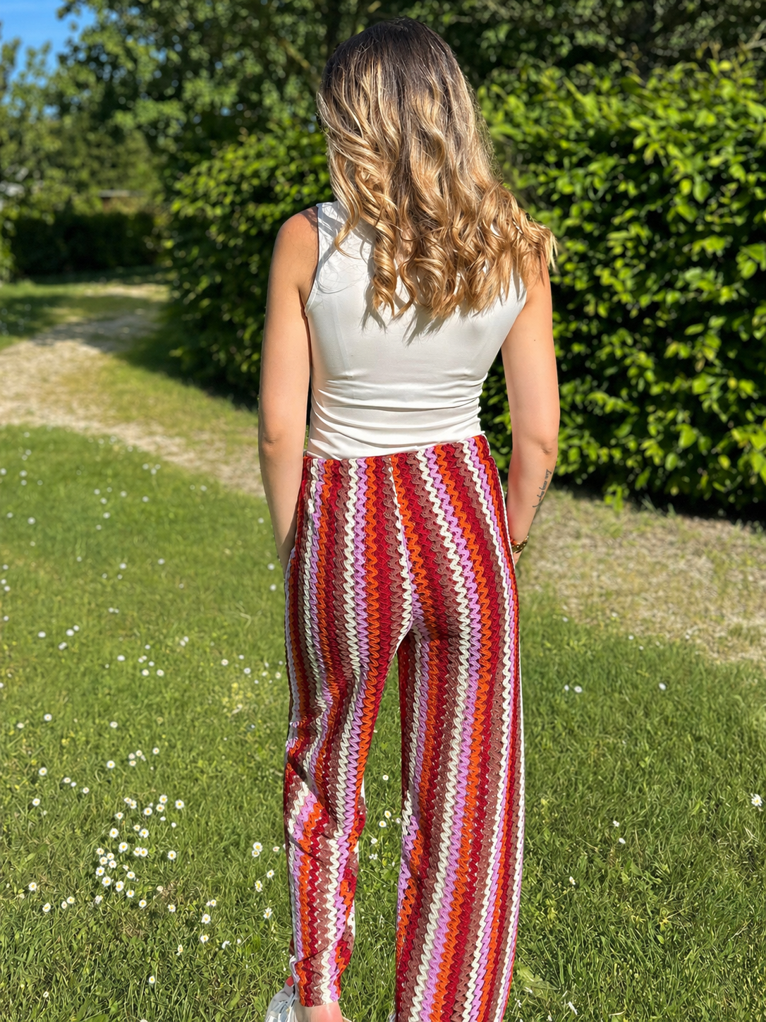 PANTALON CROCHET VIOLET