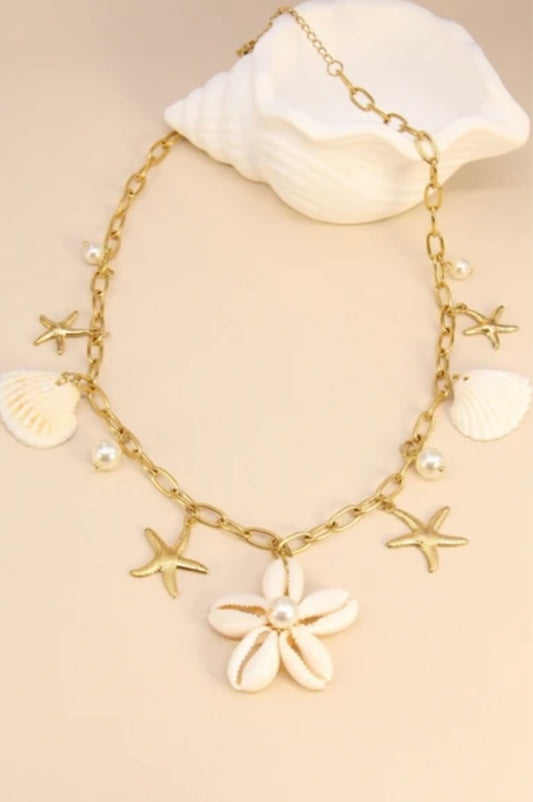 COLLIER BRELOQUE COQUILLAGES