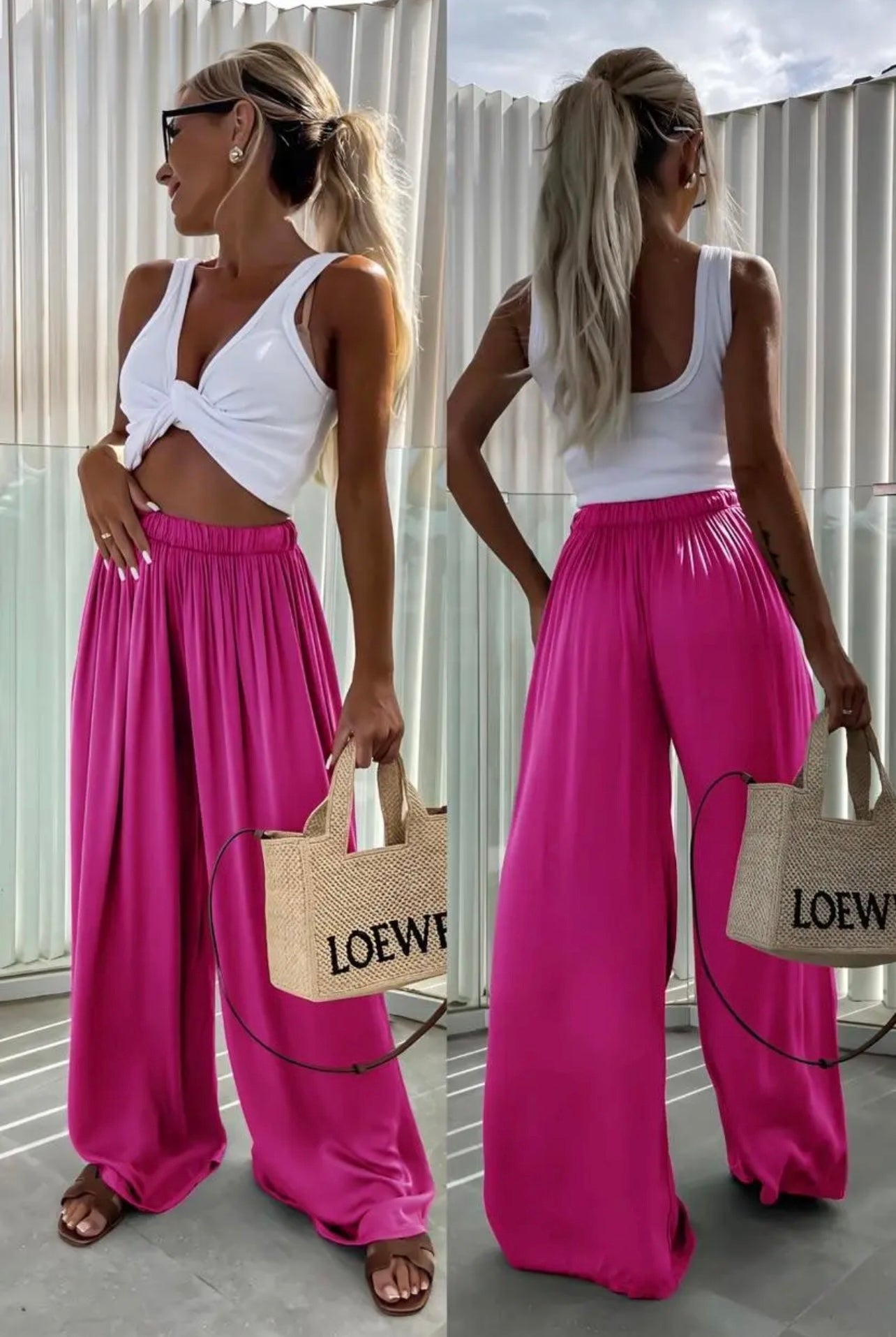 PANTALON AVA FUSHIA (PRÉCOMMANDE) expédition 18/06