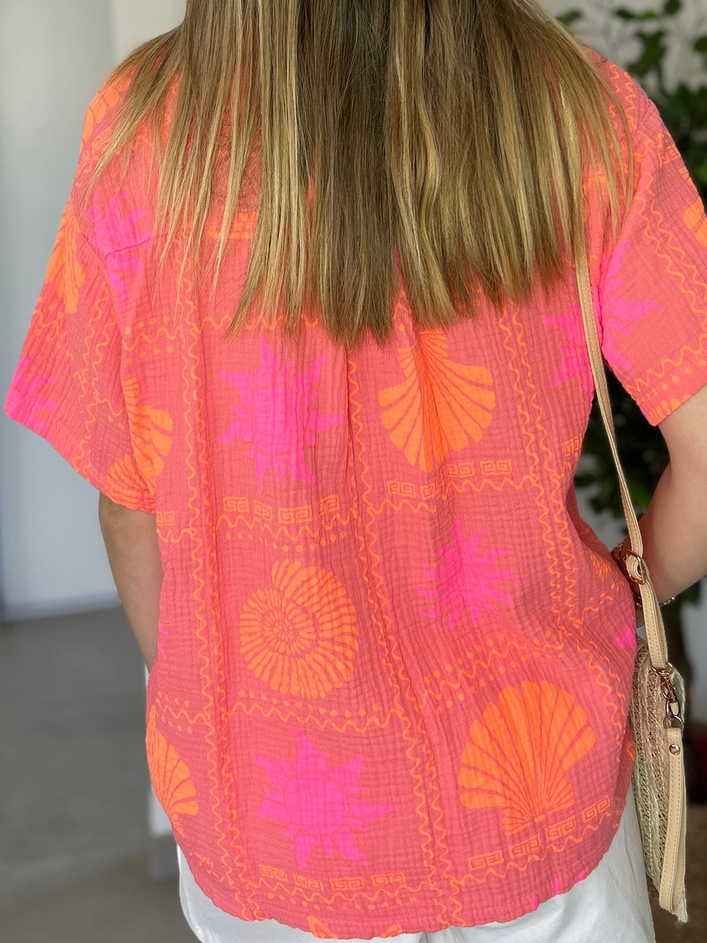 CHEMISE MARYLOU ORANGE FLUO