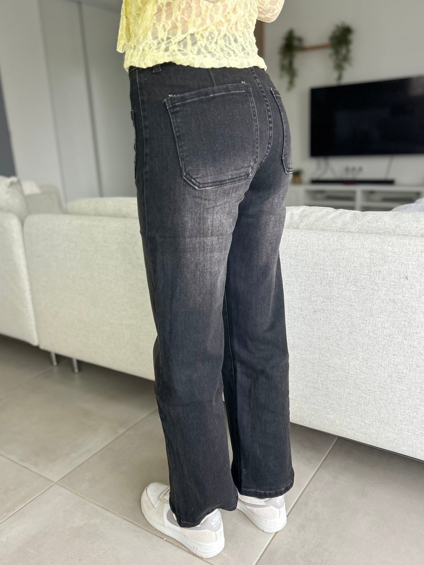 JEAN VICKY GRIS FONCÉ