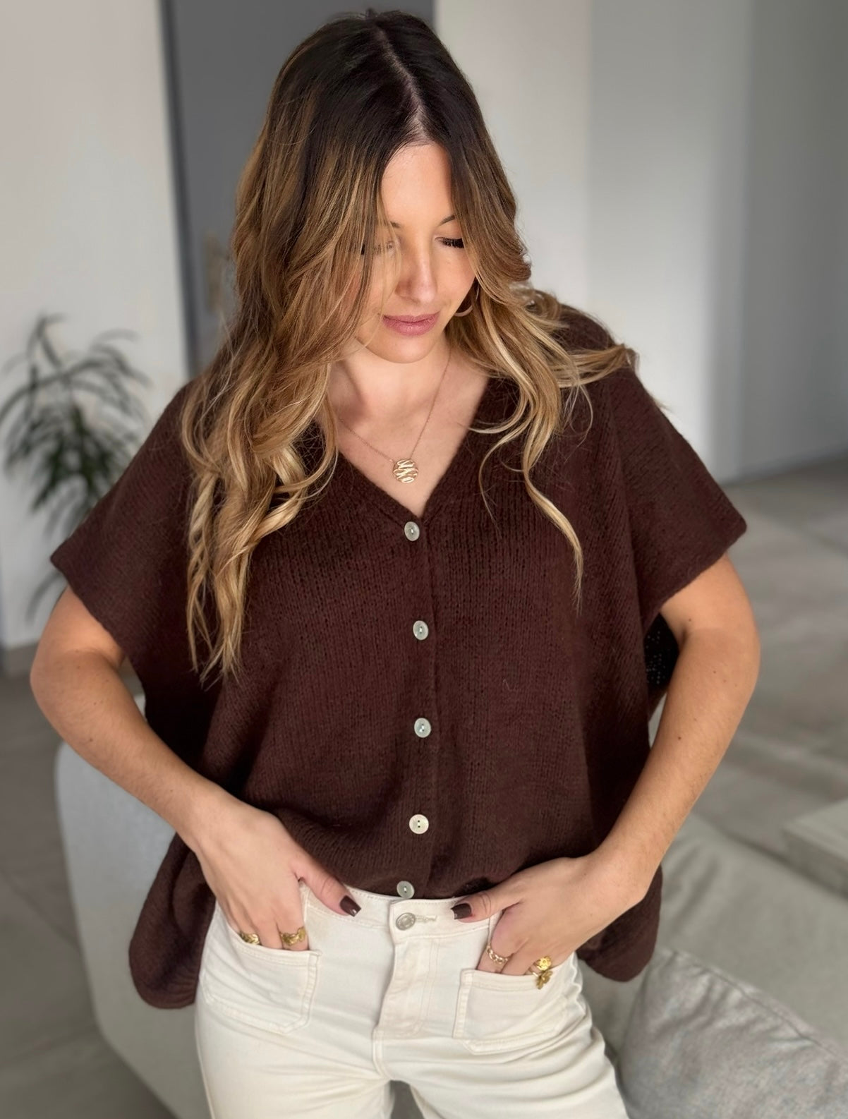 CARDIGAN JADE CHOCOLAT