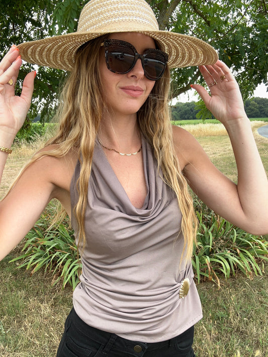HAUT ROXANNA TAUPE