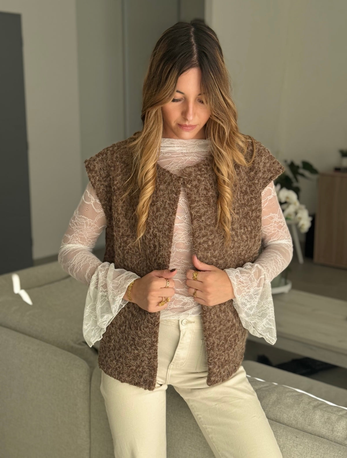 🤎 Gilet LIV – Chocolat