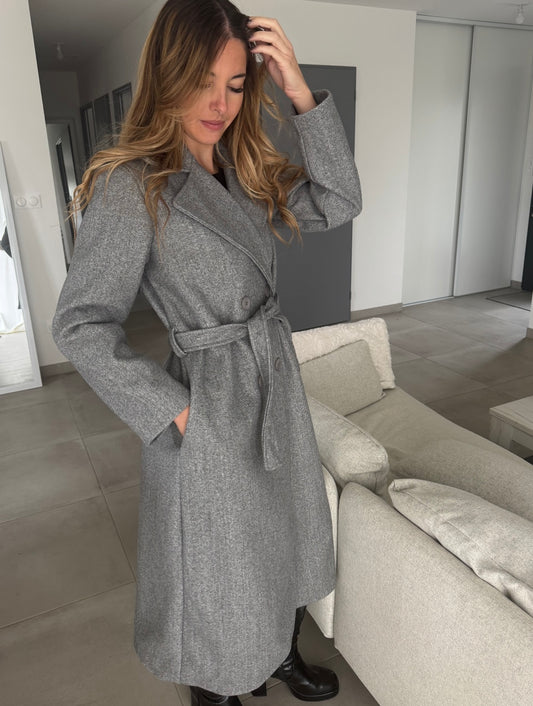 MANTEAU ALANA GRIS