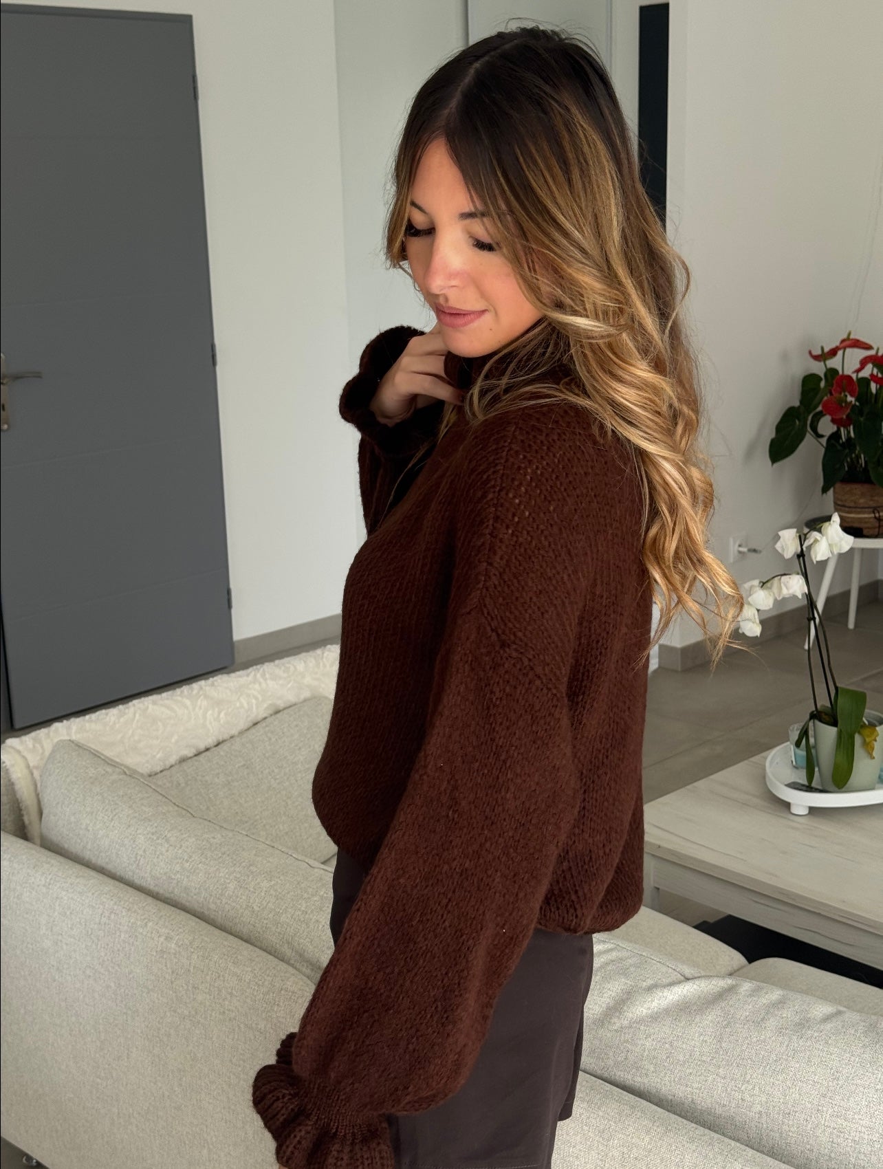 PULL TAYA MARRON