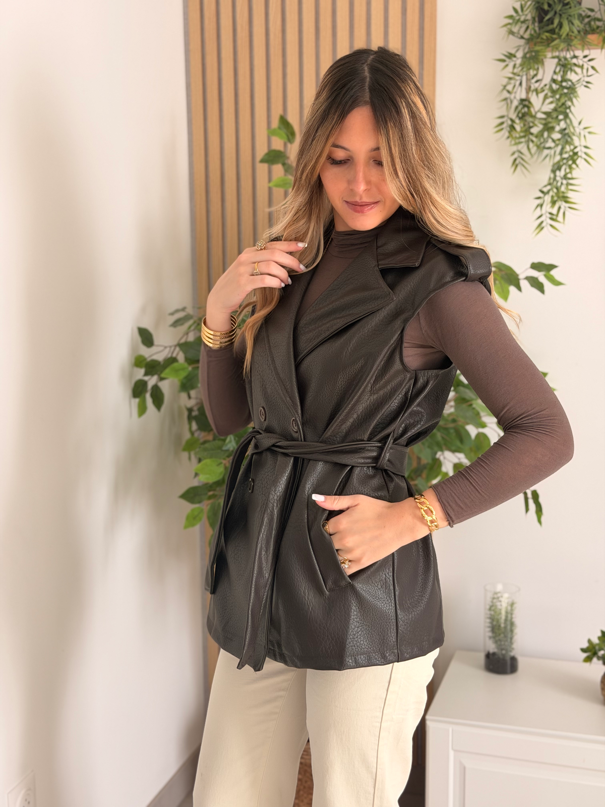 🤎 Veste SIENNA – Chocolat