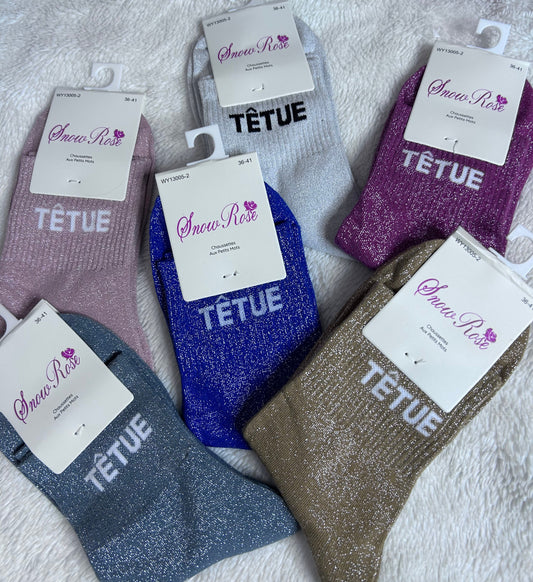 CHAUSSETTES BRILLANTES (TÊTUE)