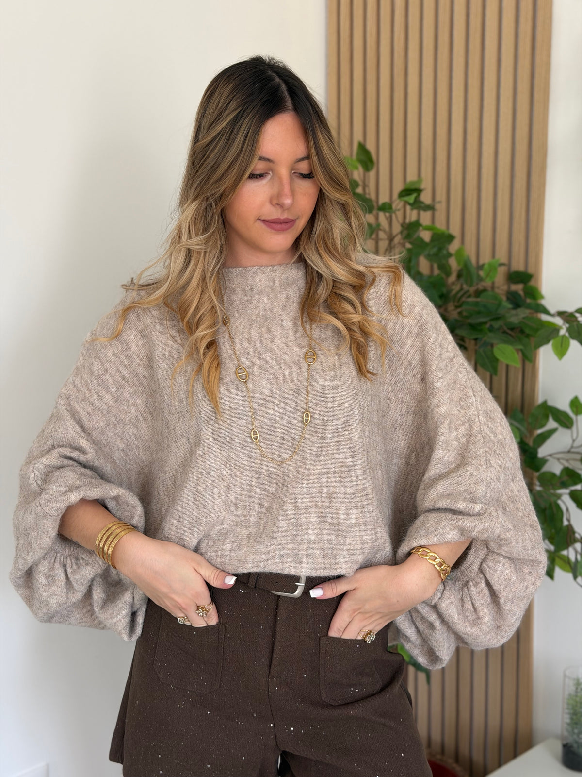 🤍 Pull ALMA – Beige