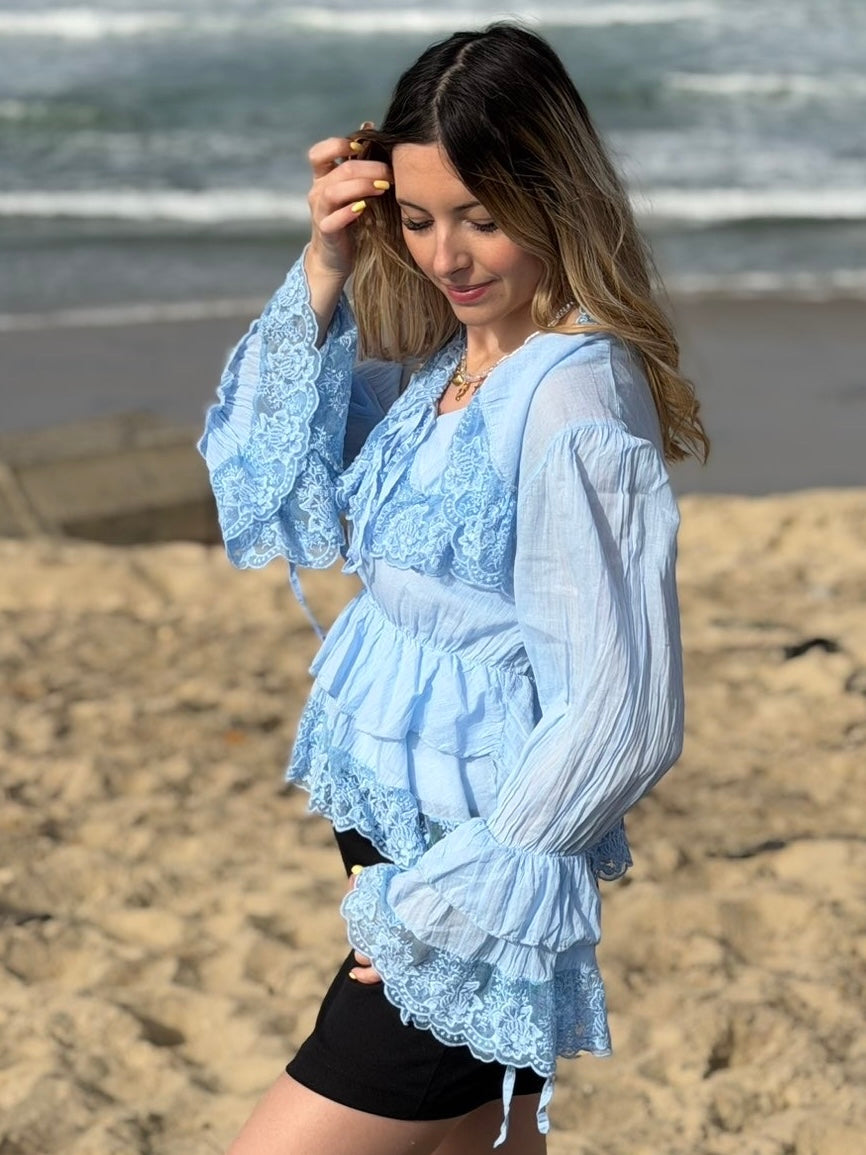BLOUSE AMBER BLEU