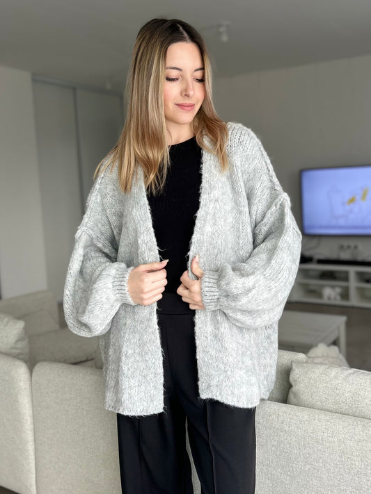 GILET ANA GRIS CLAIR