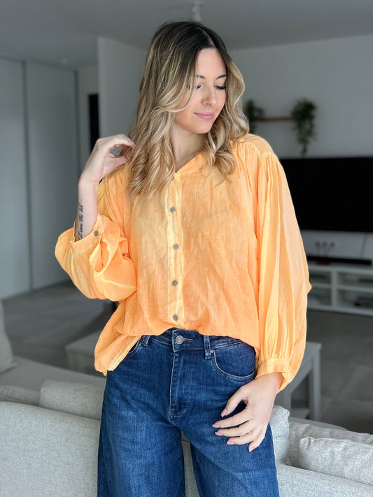 CHEMISE AMPLE ORANGE
