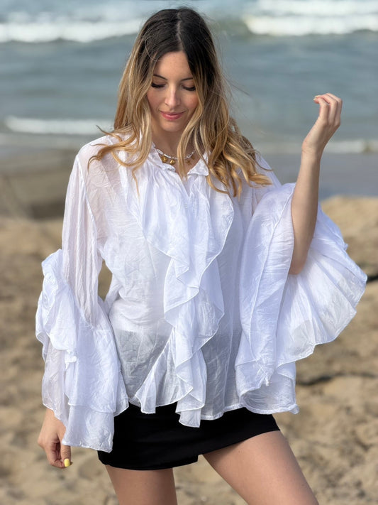 BLOUSE ORNELLA BLANC