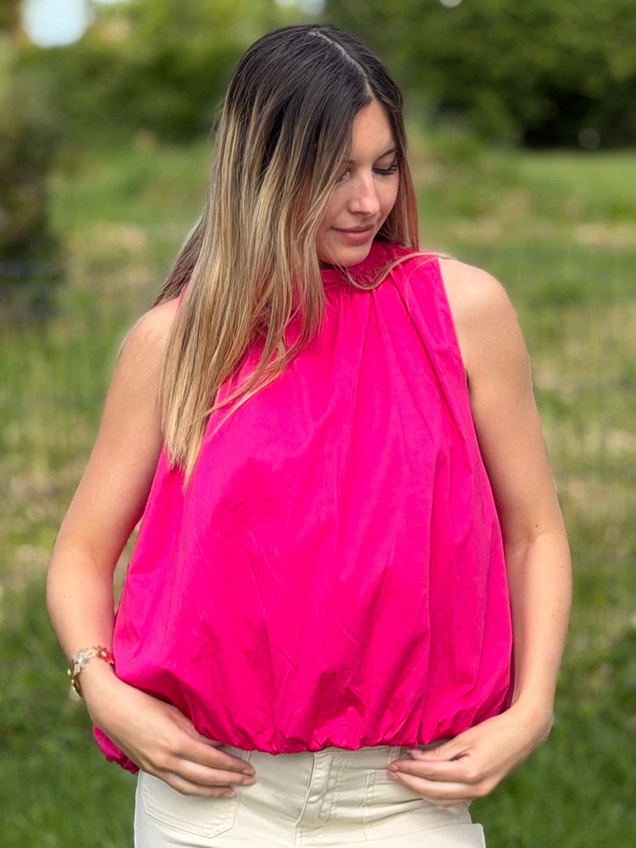 BLOUSE PAOLA FUSHIA