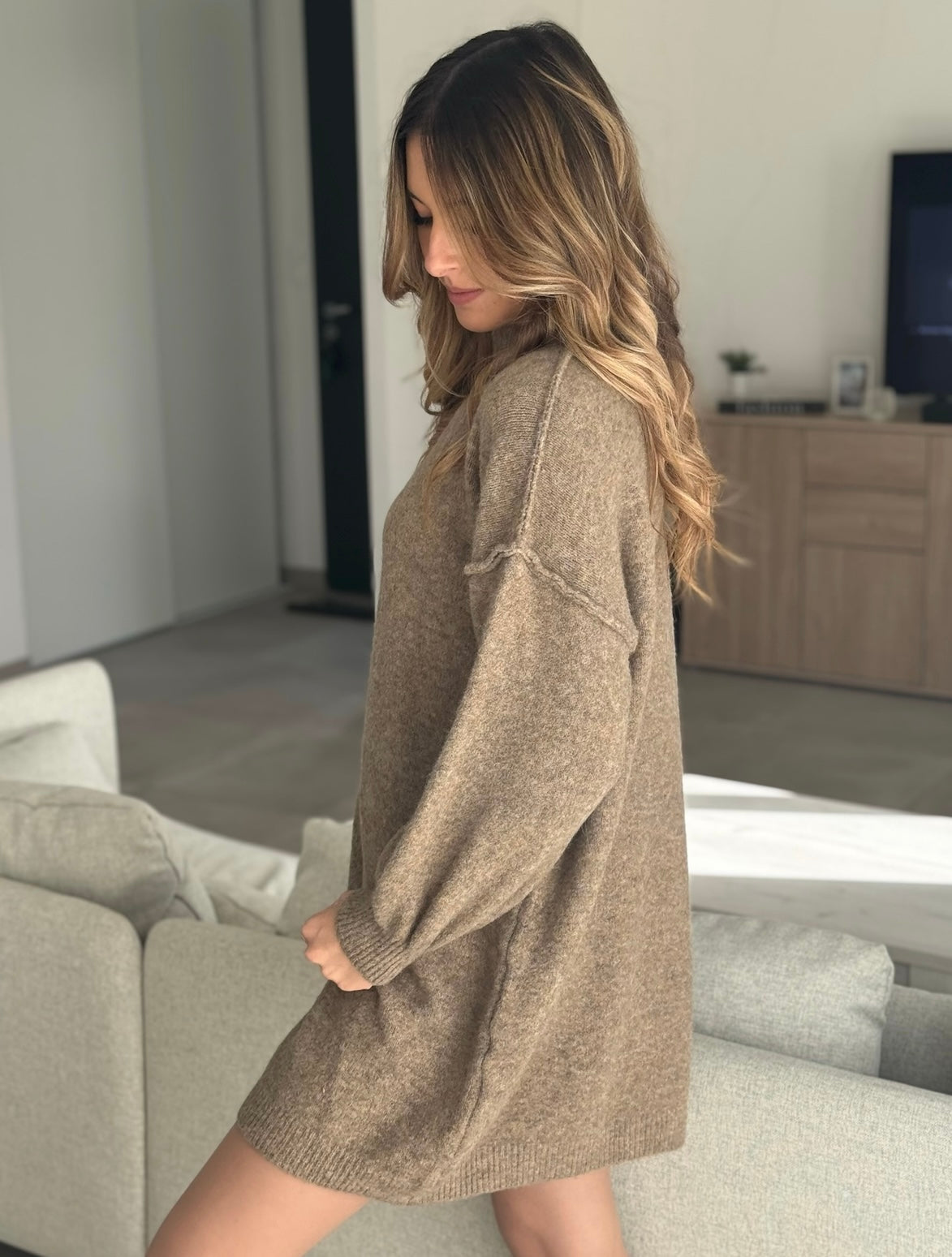 ROBE PULL ALEXA TAUPE