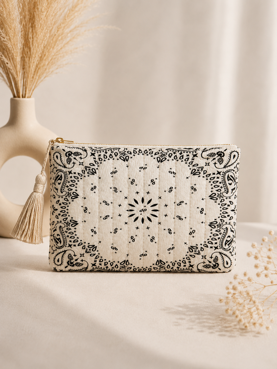 POCHETTE BANDANA BEIGE