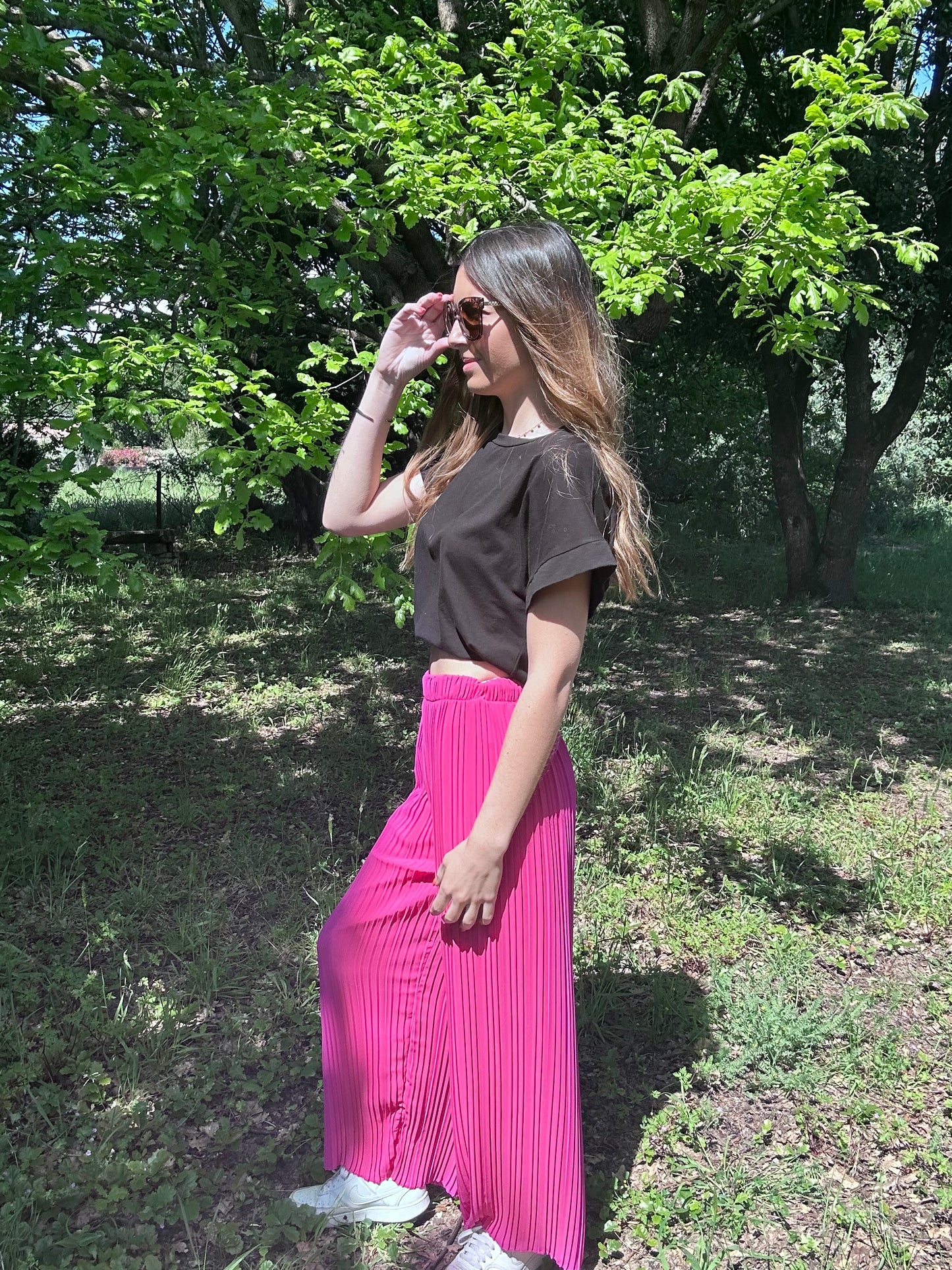 PANTALON LARA FUSHIA