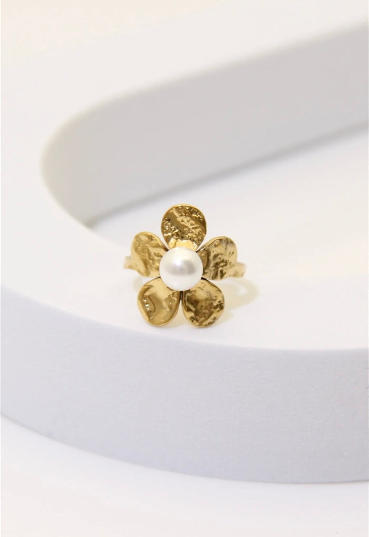 BAGUE STRASS FLEUR