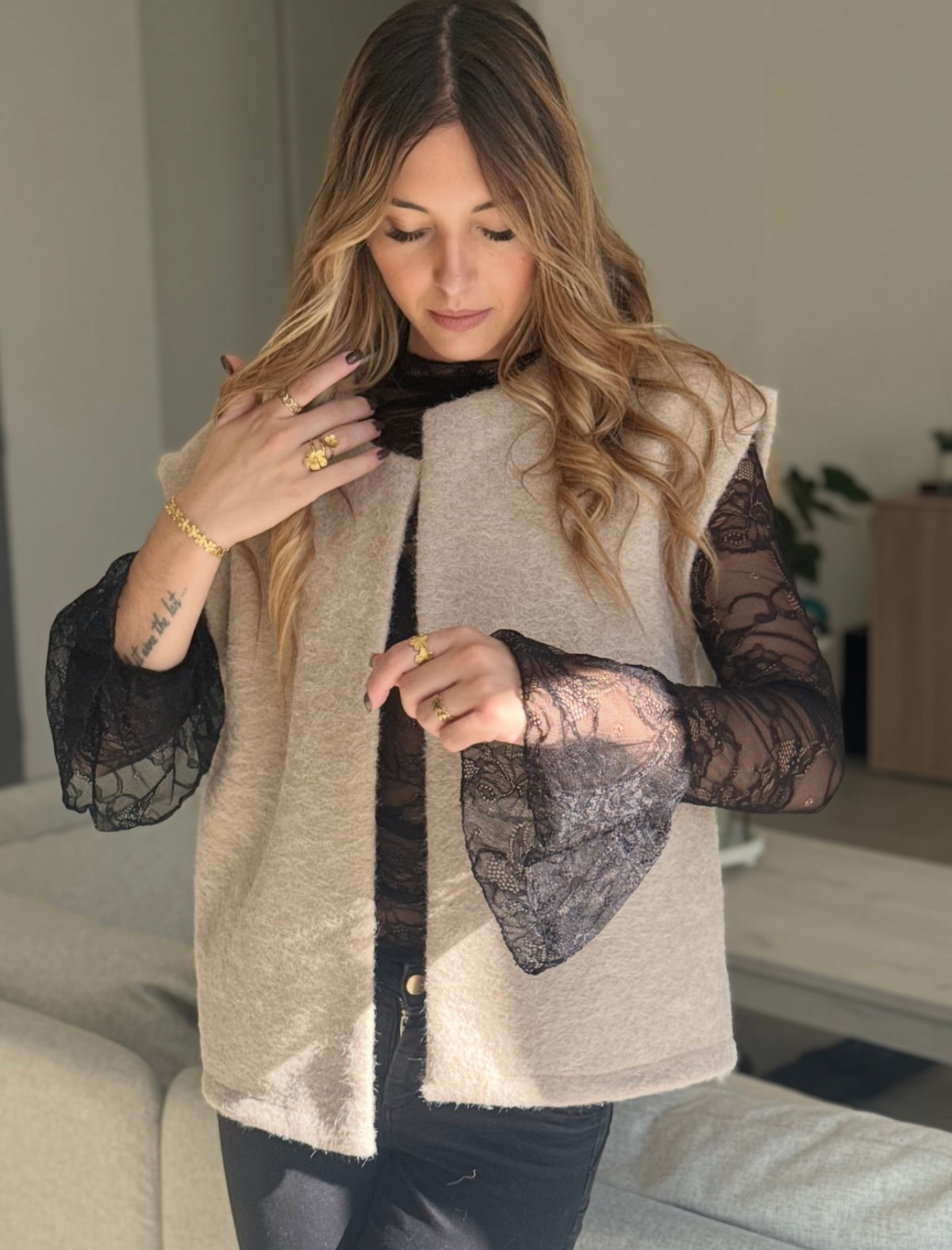 🤍 Gilet LIV – Beige