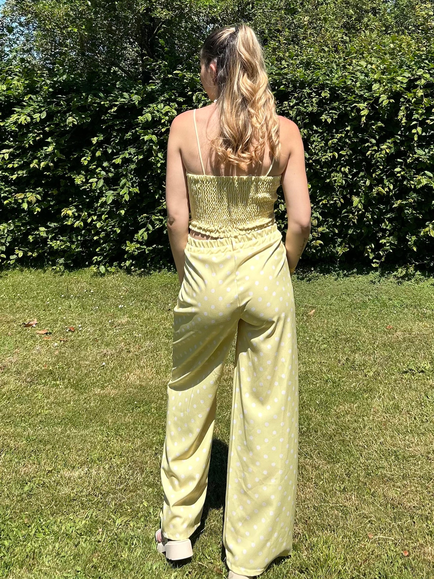 ENSEMBLE POIS JAUNE