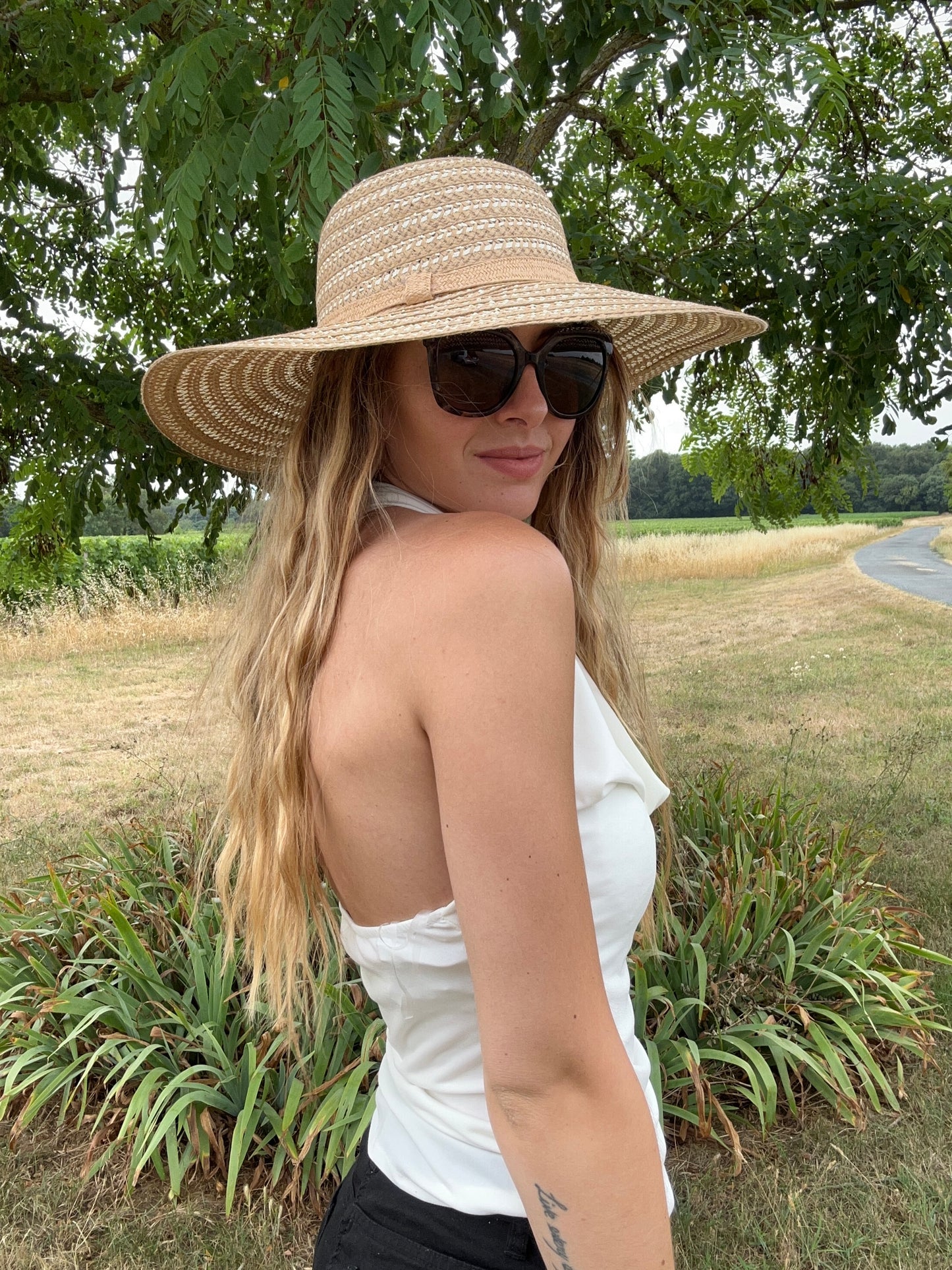 HAUT ROXANNA BLANC