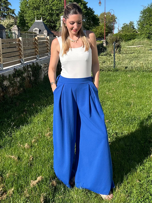 PANTALON MILENA BLEU ROI