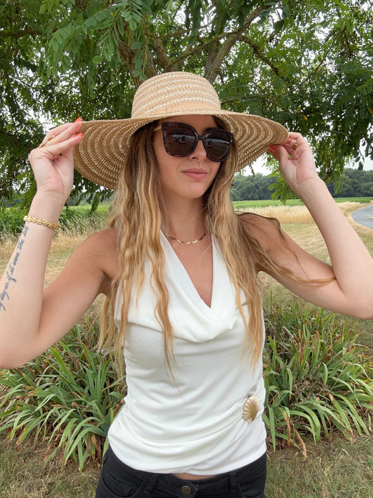 HAUT ROXANNA BLANC