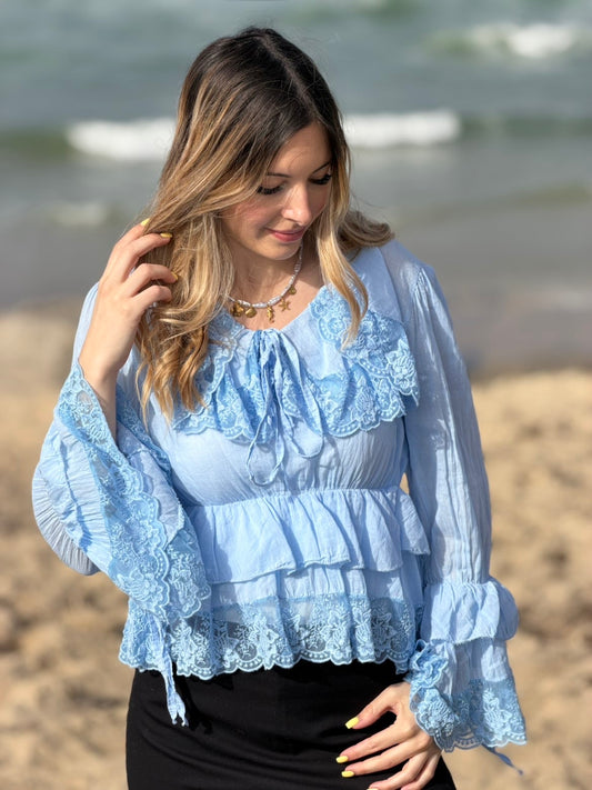 BLOUSE AMBER BLEU