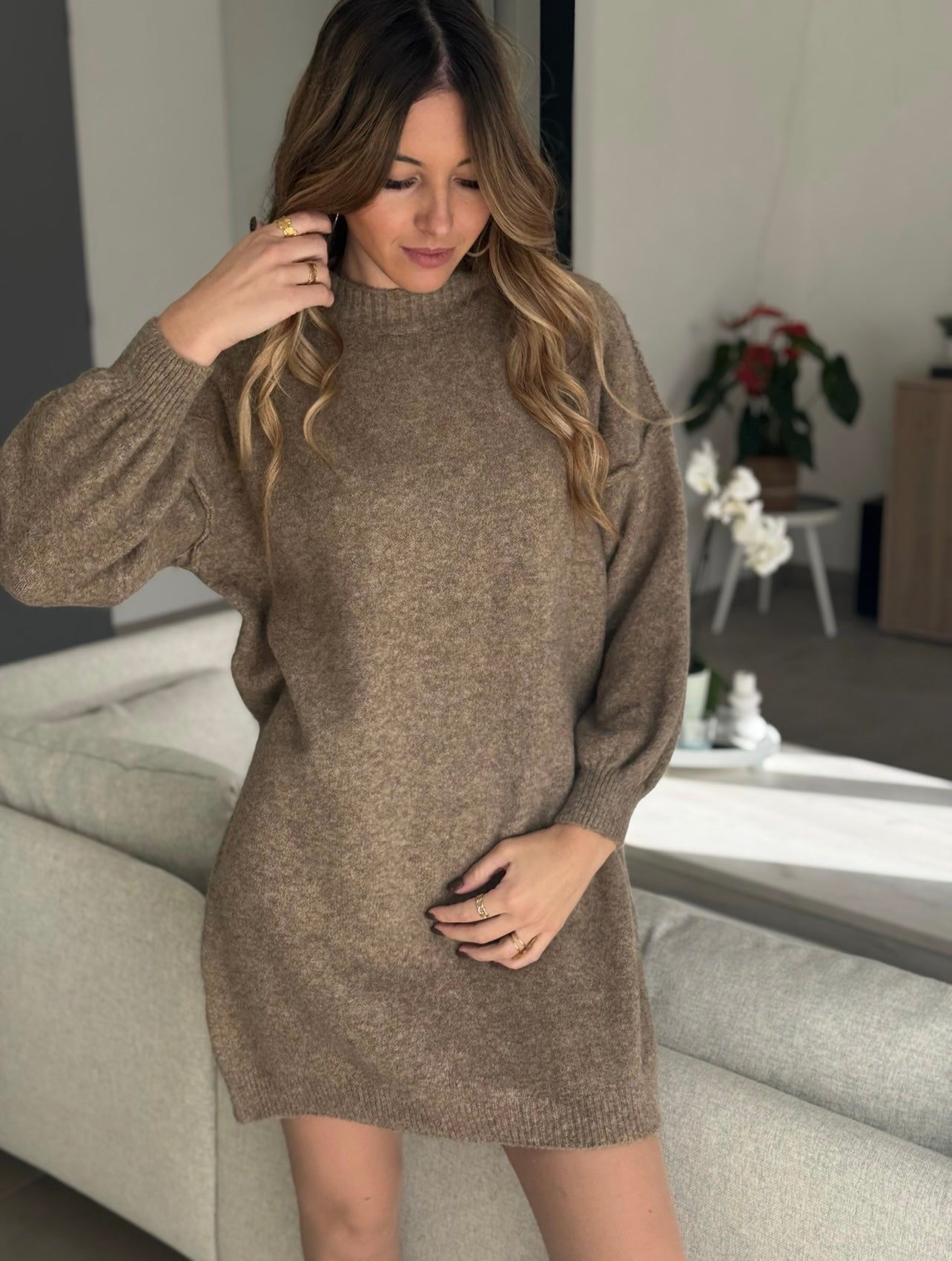 ROBE PULL ALEXA TAUPE
