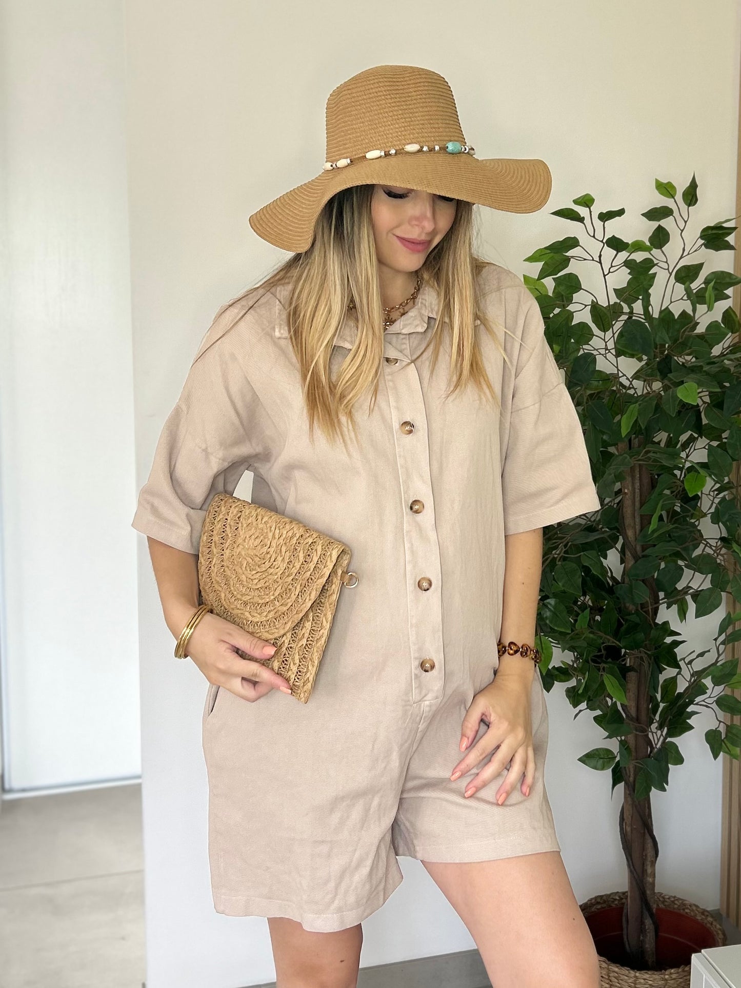 COMBISHORT JUSTINE BEIGE