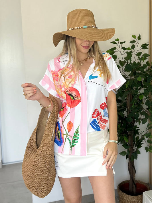 CHEMISE SUMMER PALMIER