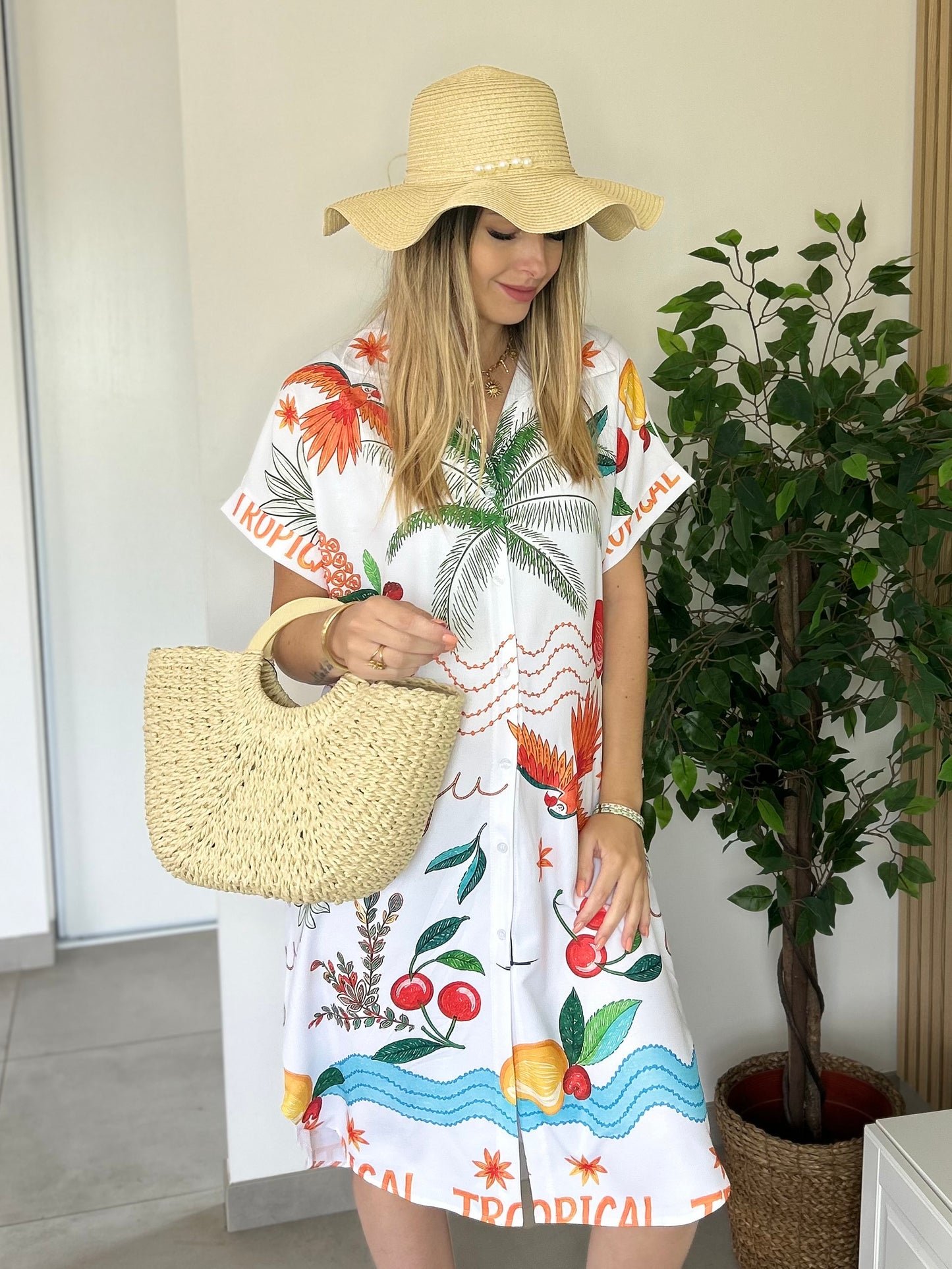 ROBE SUMMER TROPICAL