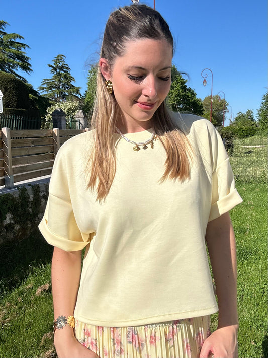 TOP SARAH JAUNE
