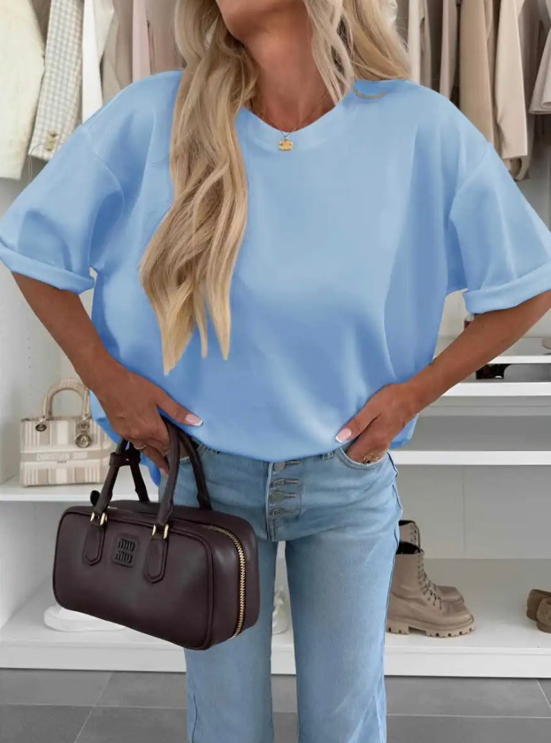 TOP SARAH BLEU CIEL