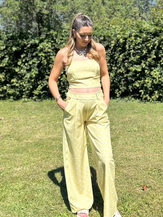 ENSEMBLE POIS JAUNE