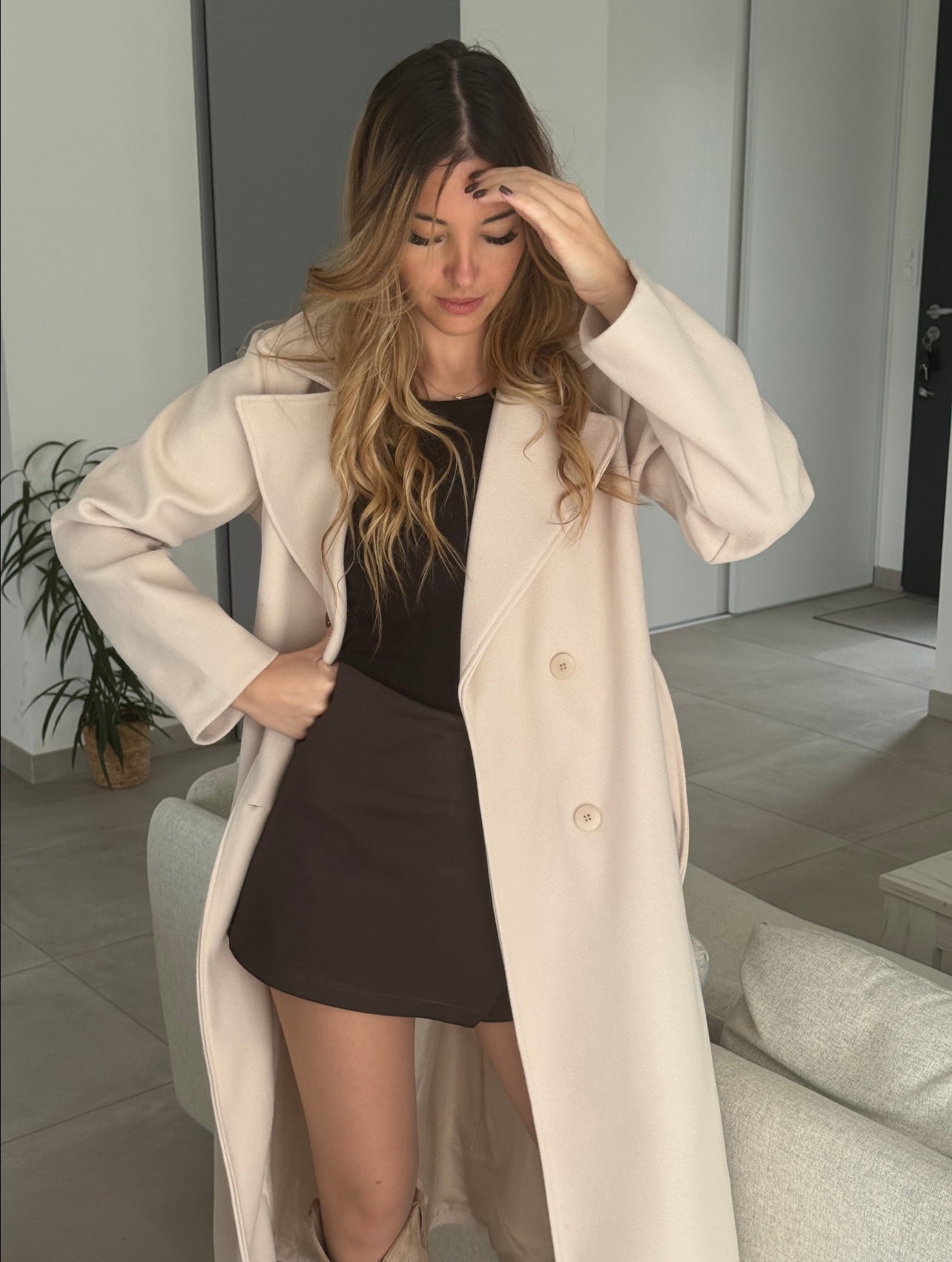 MANTEAU ALANA BEIGE