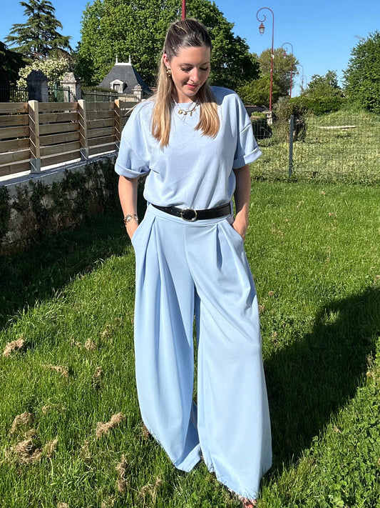 PANTALON MILENA BLEU CIEL