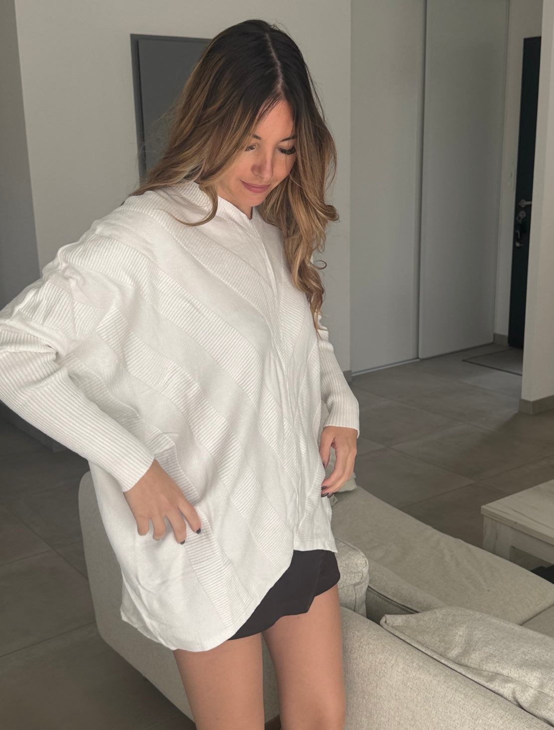 ROBE PULL MAË BLANC