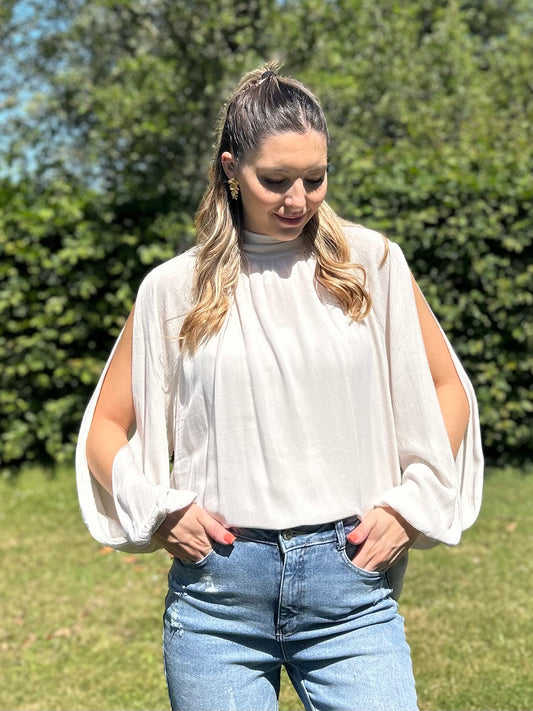 HAUT AMAYA BEIGE