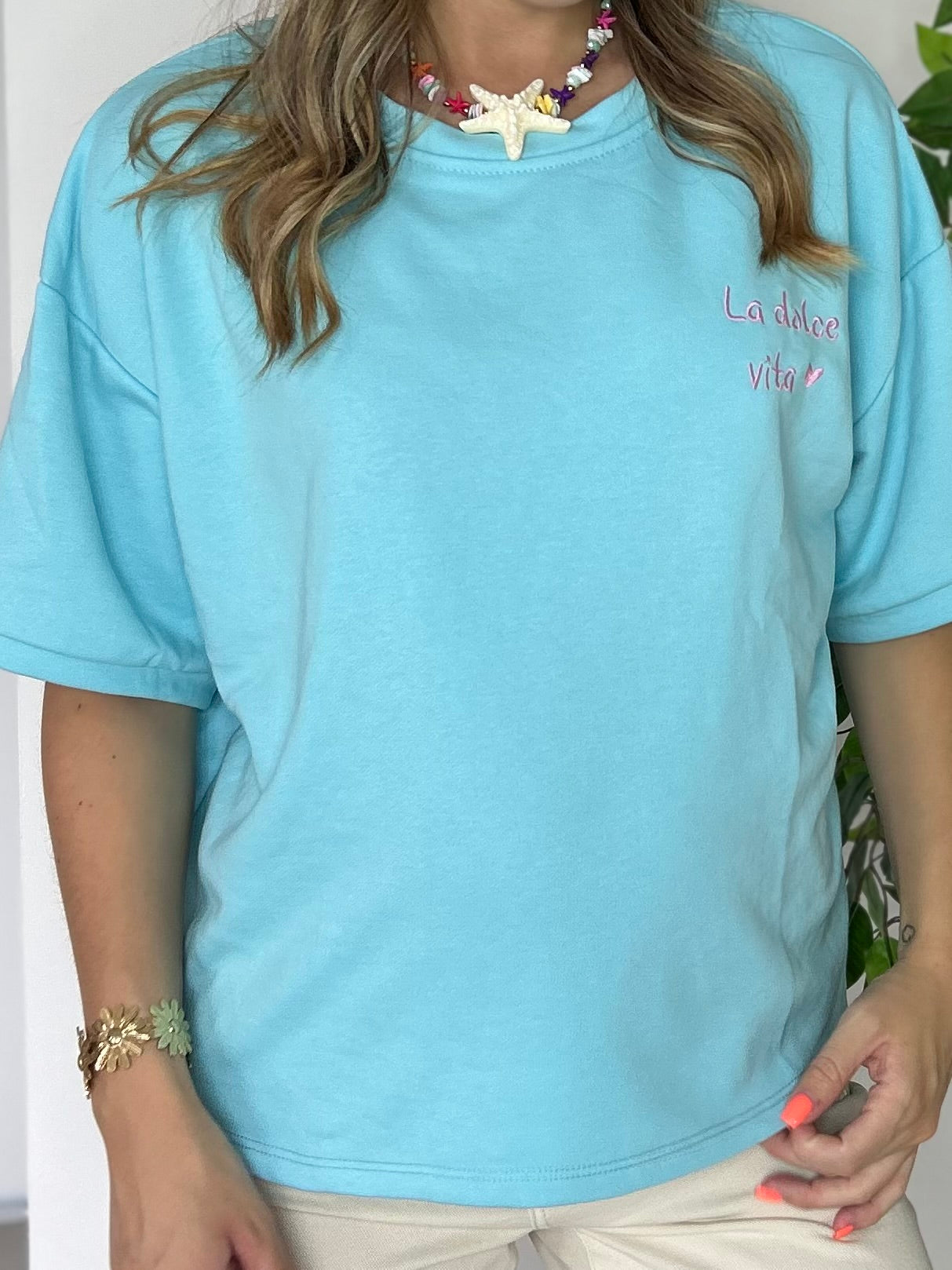 T-SHIRT DOLCE VITA BLEU