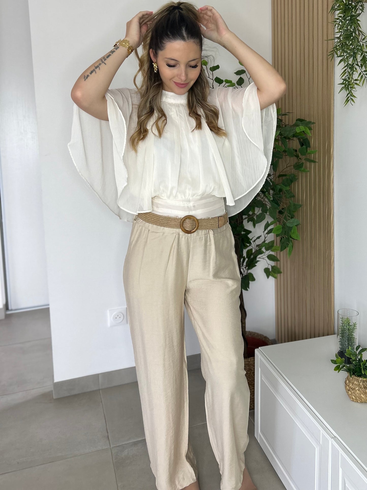 PANTALON LINA BEIGE