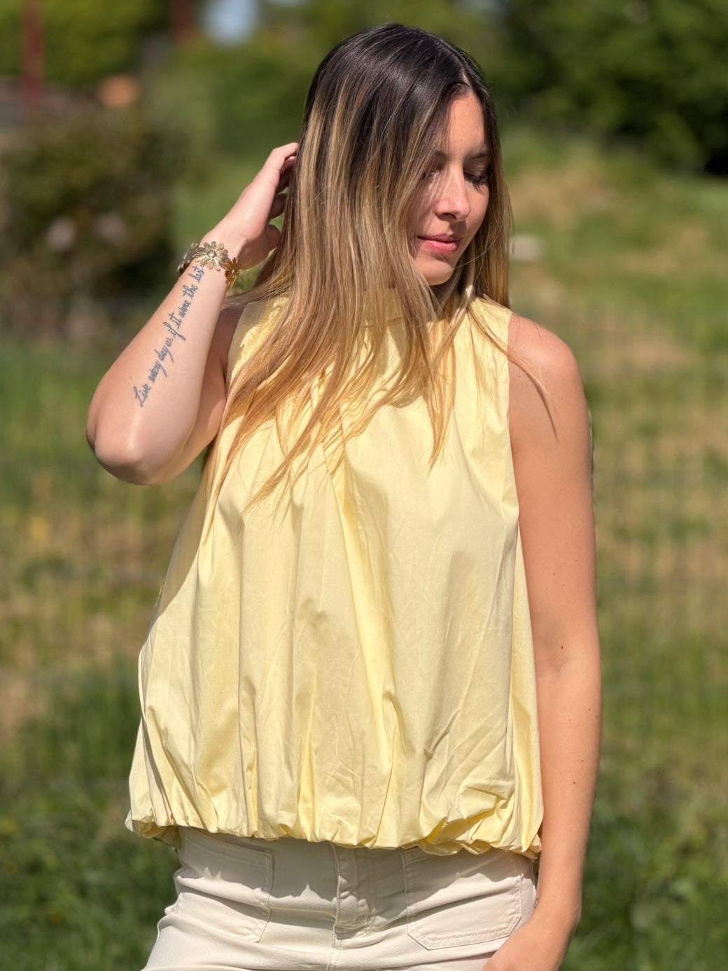 BLOUSE PAOLA JAUNE