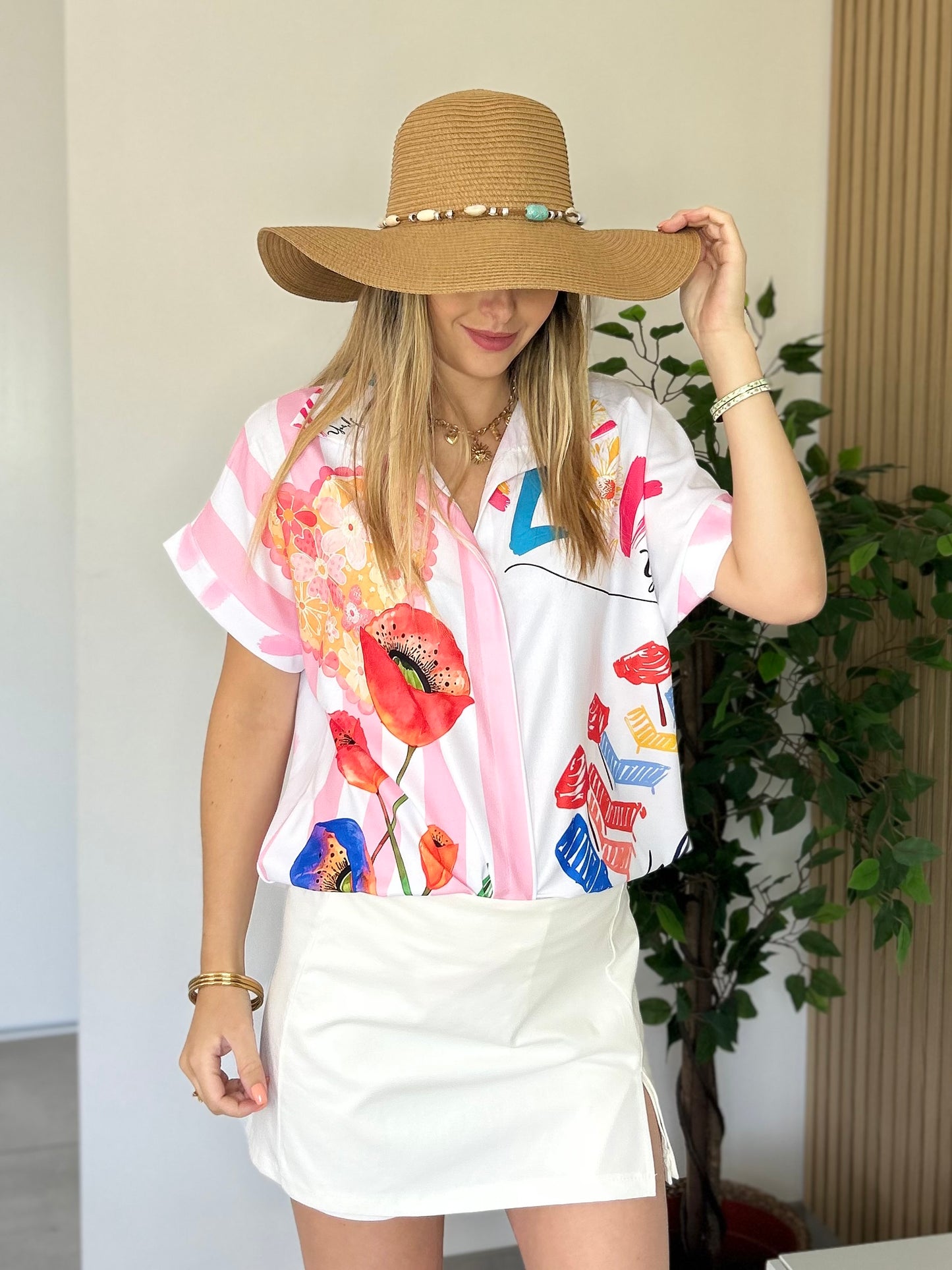 CHEMISE SUMMER PALMIER