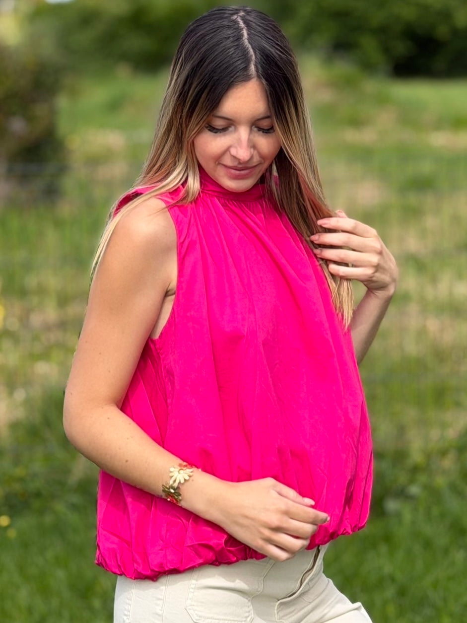BLOUSE PAOLA FUSHIA
